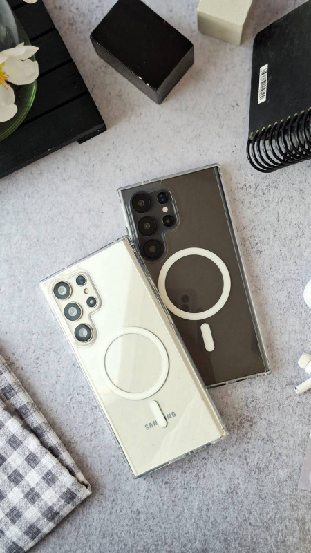 کاور قاب مدل شفاف مگ سیف مناسب برای ایفون و سامسونگ ‎13/‎13pro/‎13promax/‎14promax/‎15/‎15pro/‎15promax/‎16/‎16pro/‎16promax/‎17/‎17pro/‎17promax/‎Sams23ultra/‎sams24ultra/‎sams25ultra/‎SAMS26ultra