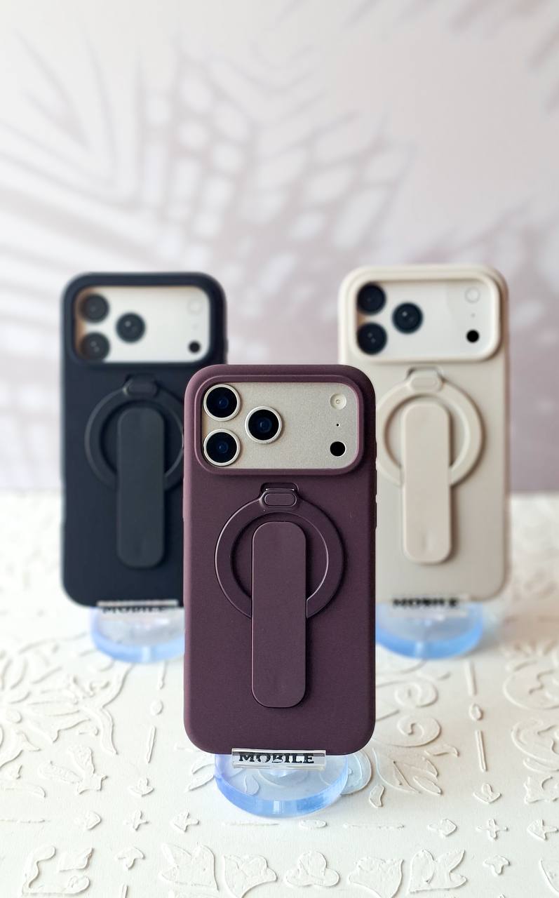 کاور قاب مدل سیلیکون استندی مناسب برای ایفون و سامسونگ iphone 13/iphone 13 pro max/iphone 14 pro max/iphone 15 pro max/iphone 16/iphone 16 pro max/iphone 17 pro/iphone 17 pro max/iphone 18 pro/iphone 18 pro max/Samsung S24 Ultra/Samsung S25 Ultra/Samsung