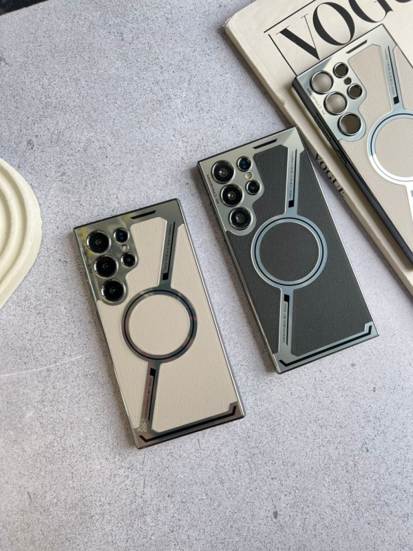 کاور قاب مدل Luxury Plating Leather مناسب برای سامسونگ s23ultra/s24ultra/s25ultra